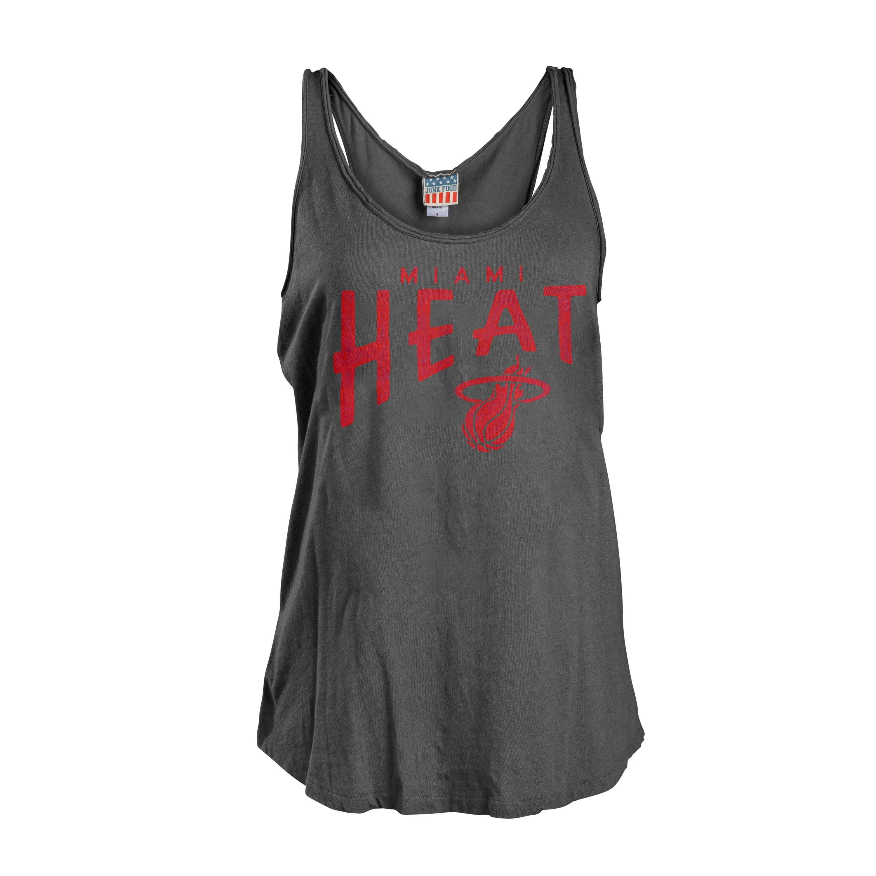 Junk Food Miami HEAT Ladies Raceback Tank