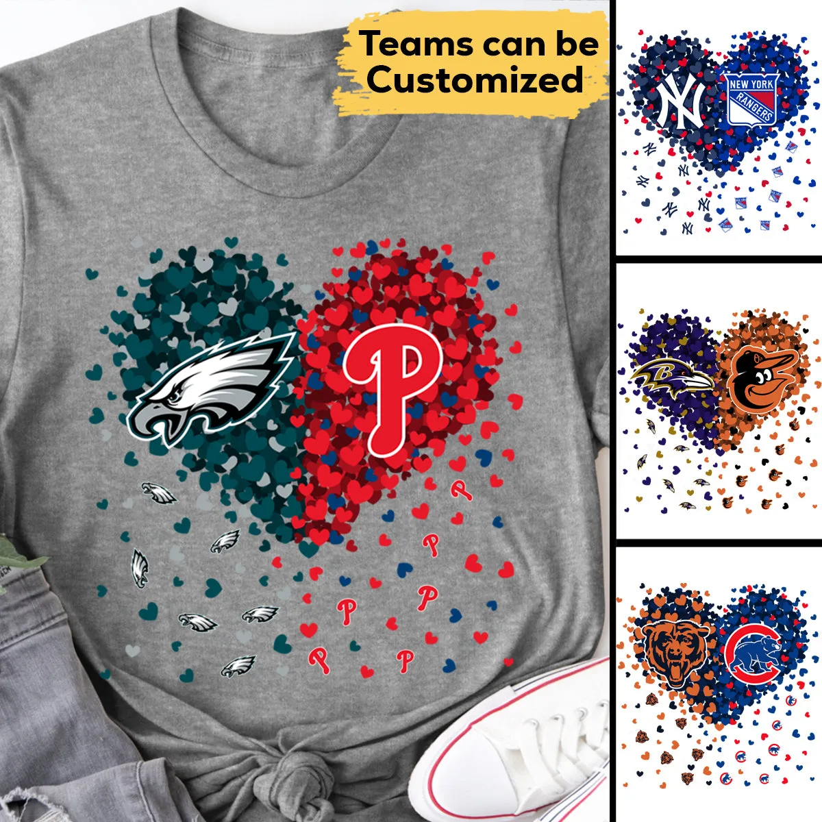 Just A Girl Loves Her Teams - Customized Shirt (clt)