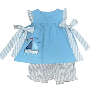 Just a Sailing Tie Bloomer Set