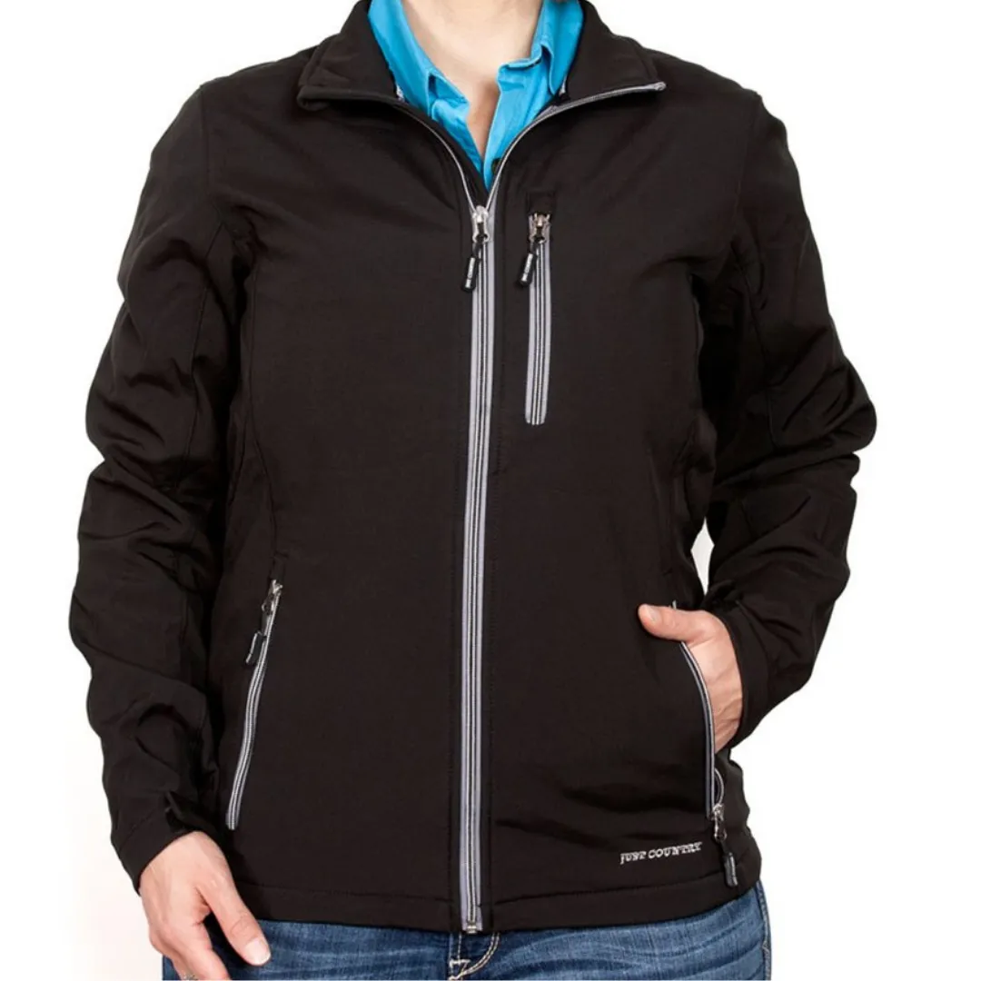 Just Country Womens Francis Softshell Jacket - BLACK