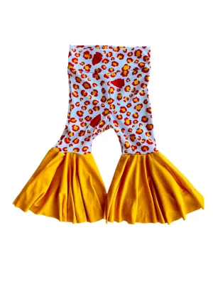 KC Leopard Arrowhead Bell Bottoms