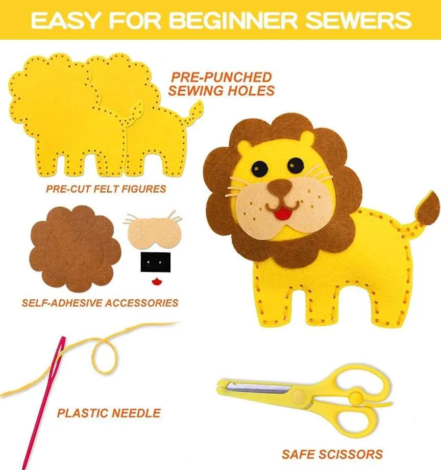 Kids DIY Felt Sewing & Craft Sets