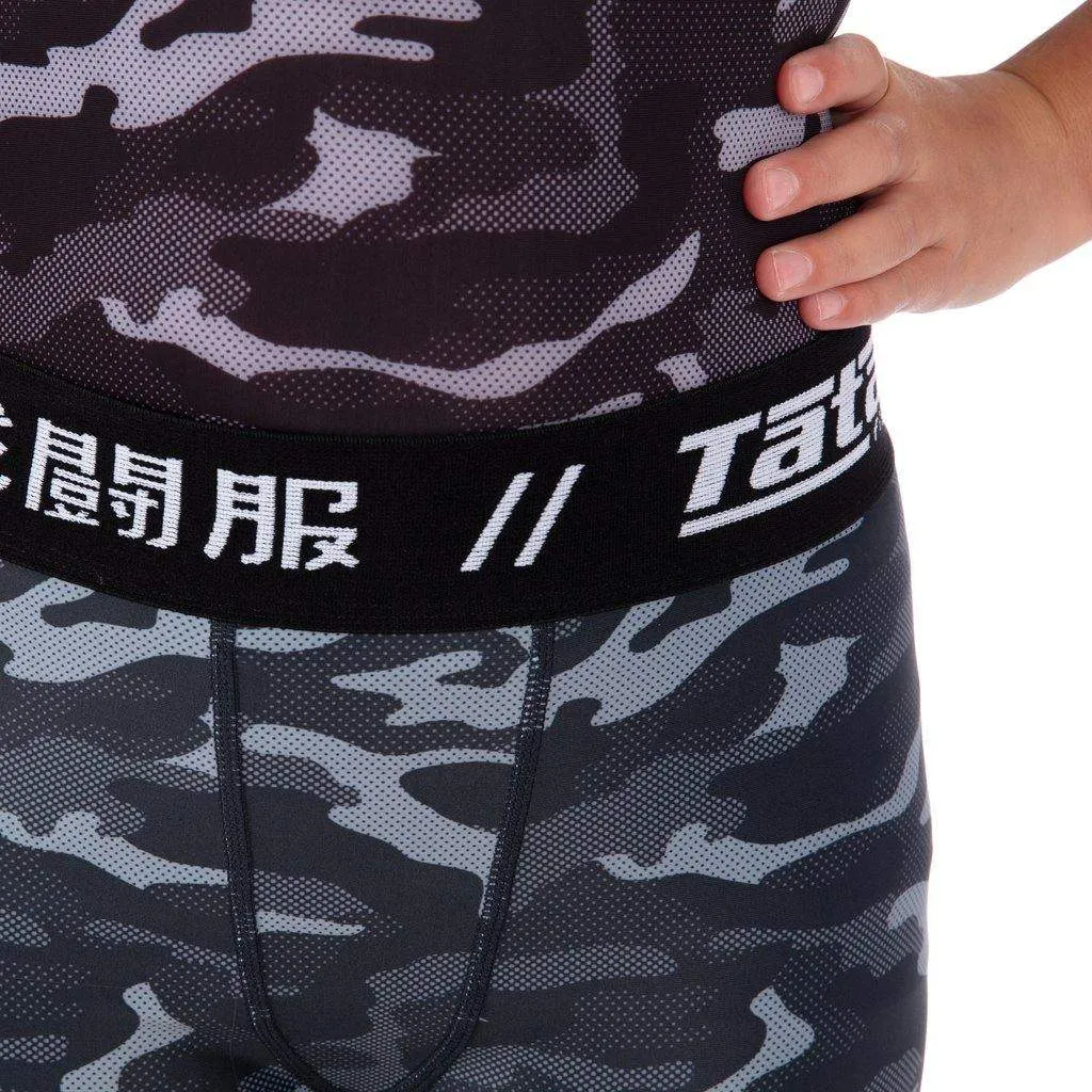 Kids Rival Black & Camo Grappling Spats
