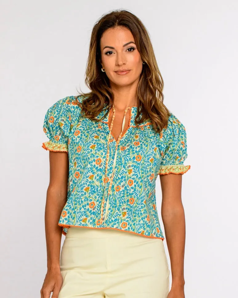 Kiki Top in Garden Trellis by Elizabeth James