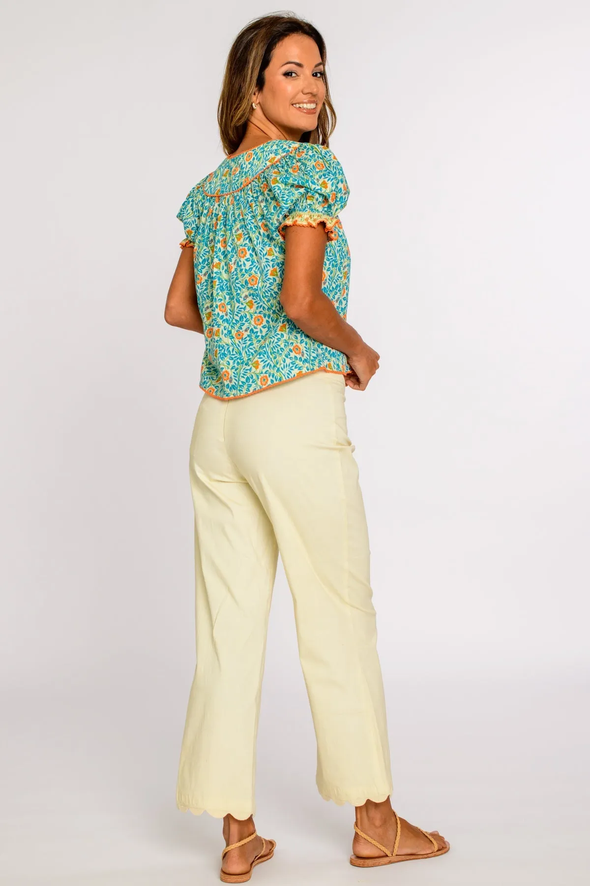 Kiki Top in Garden Trellis by Elizabeth James