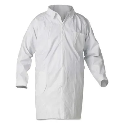 Kimberly-Clark Professional KleenGuard A40 Liquid & Particle Protection Lab Coats, 2XL, Chest & Hip Pocket, 44455