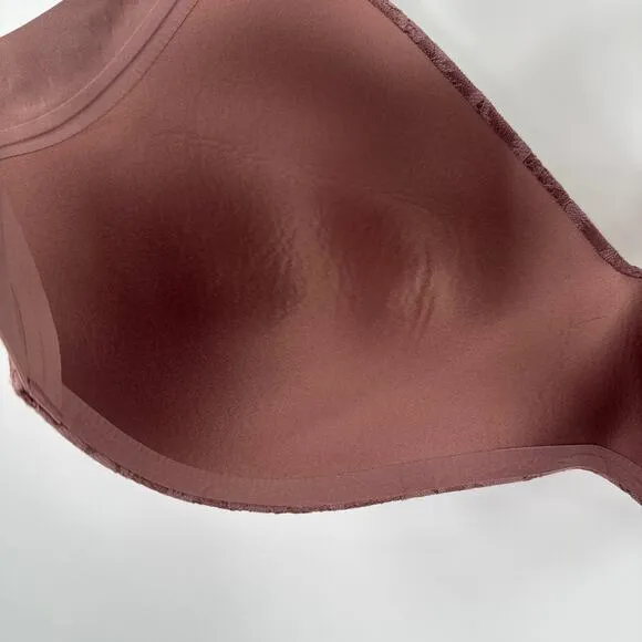 Knix Lace WingWoman Contour Bra Size 8  Dark Mauve