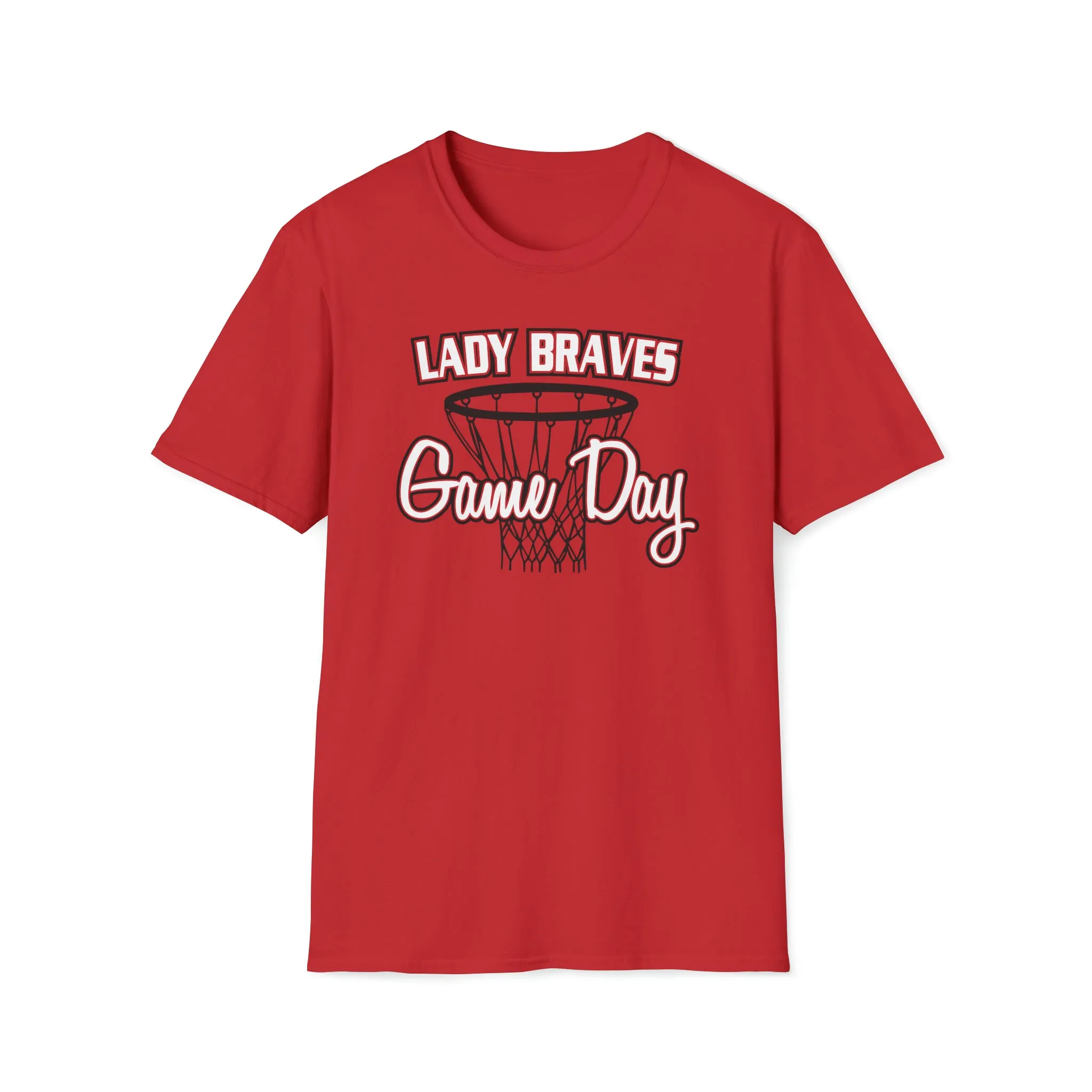 Lady Braves Basketball Game Day Unisex Softstyle T-Shirt
