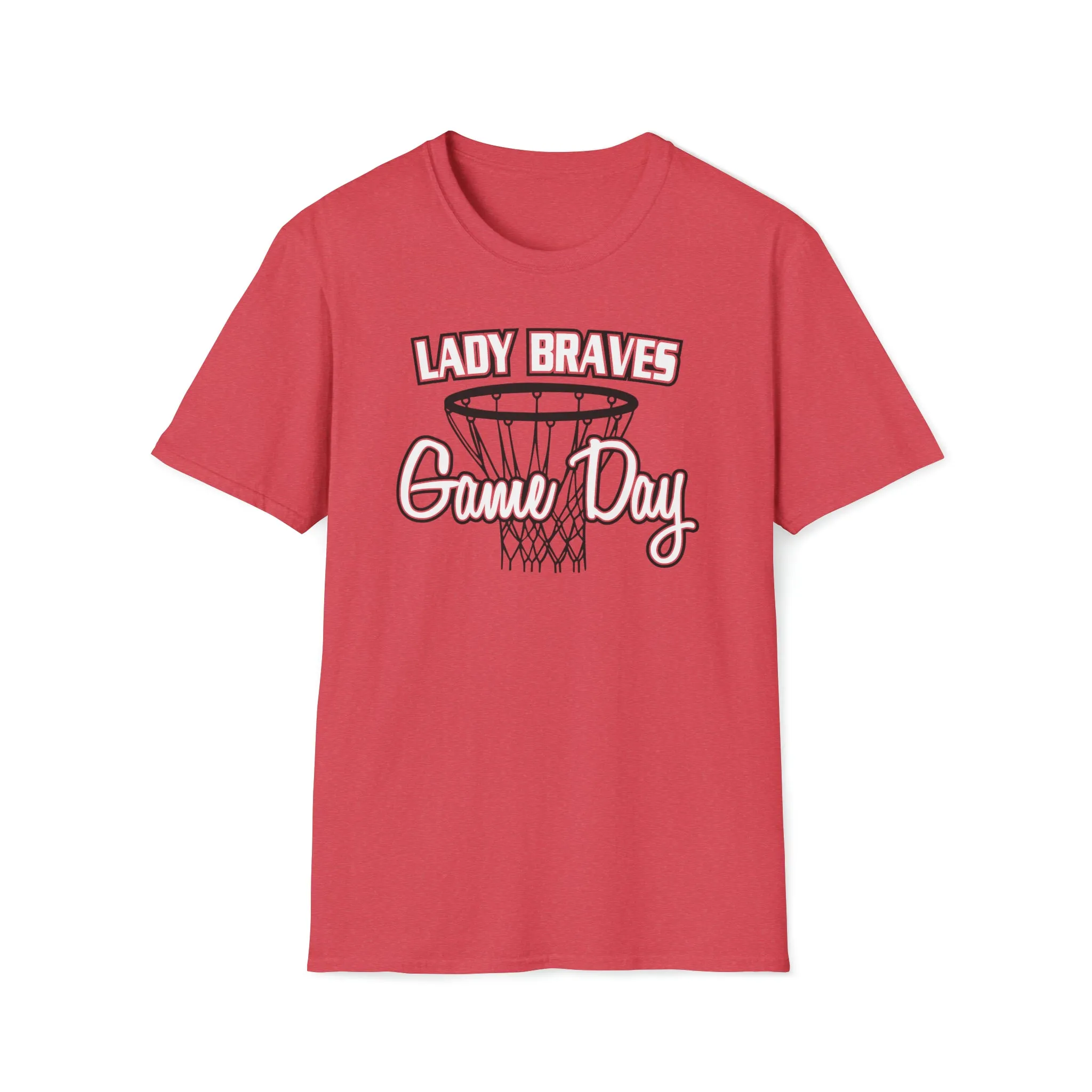 Lady Braves Basketball Game Day Unisex Softstyle T-Shirt