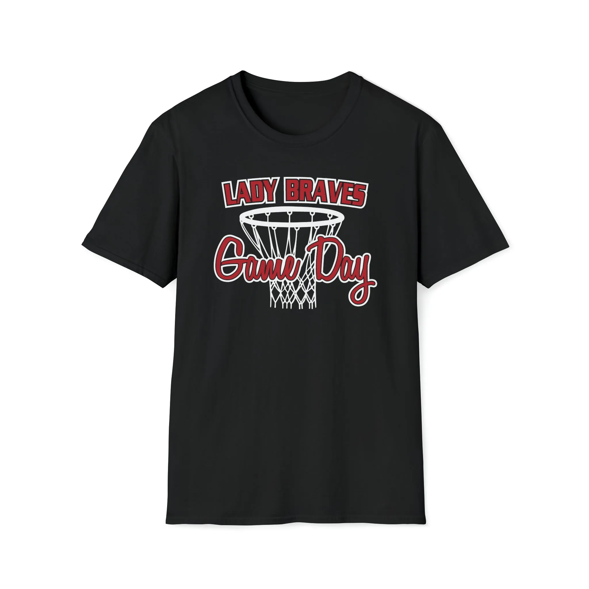 Lady Braves Basketball Game Day Unisex Softstyle T-Shirt
