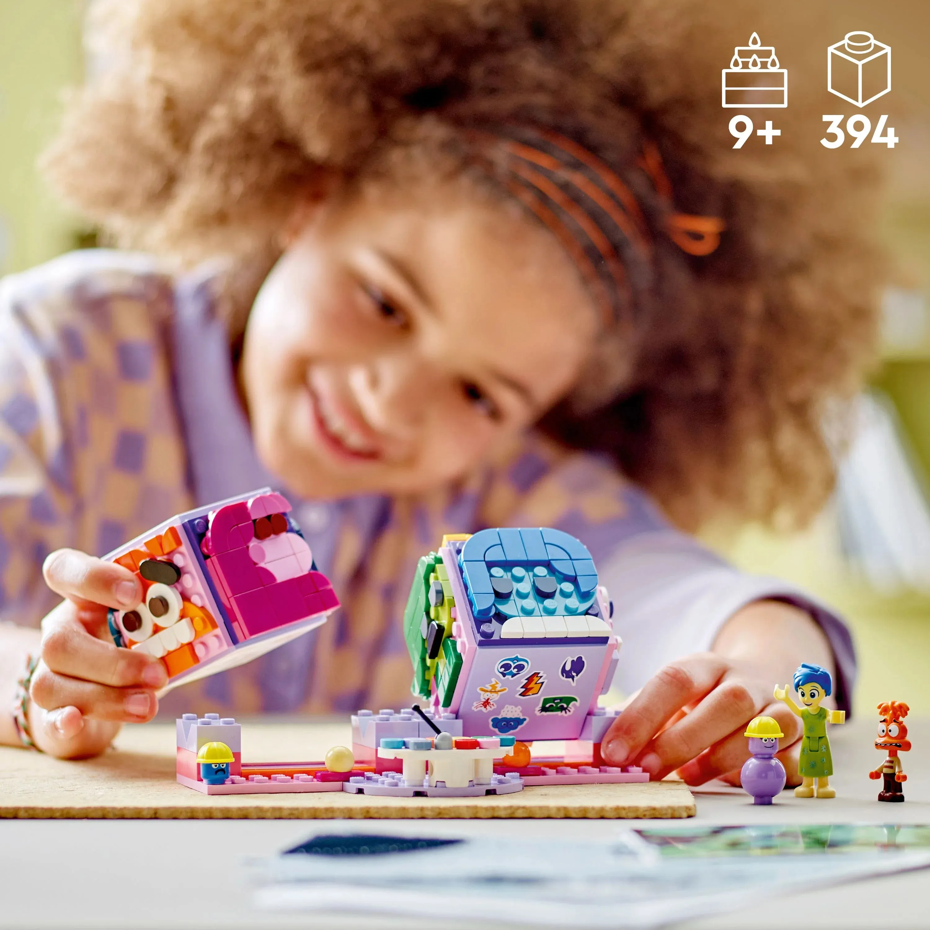 LEGO® ǀ Disney Inside Out 2 Mood Cubes from Pixar, Kids’ Building Kit with Joy and Anxiety 43248