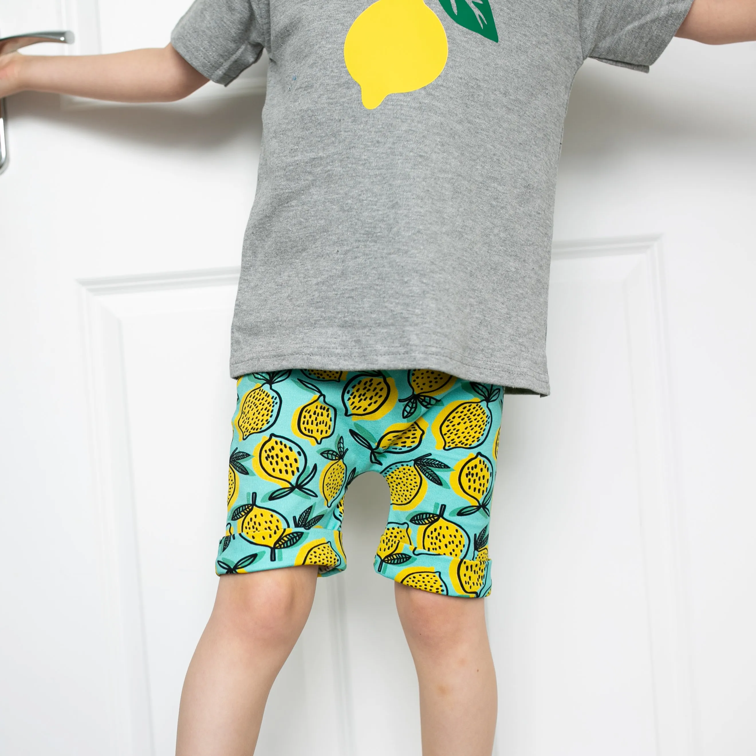 Lemon Print Shorts