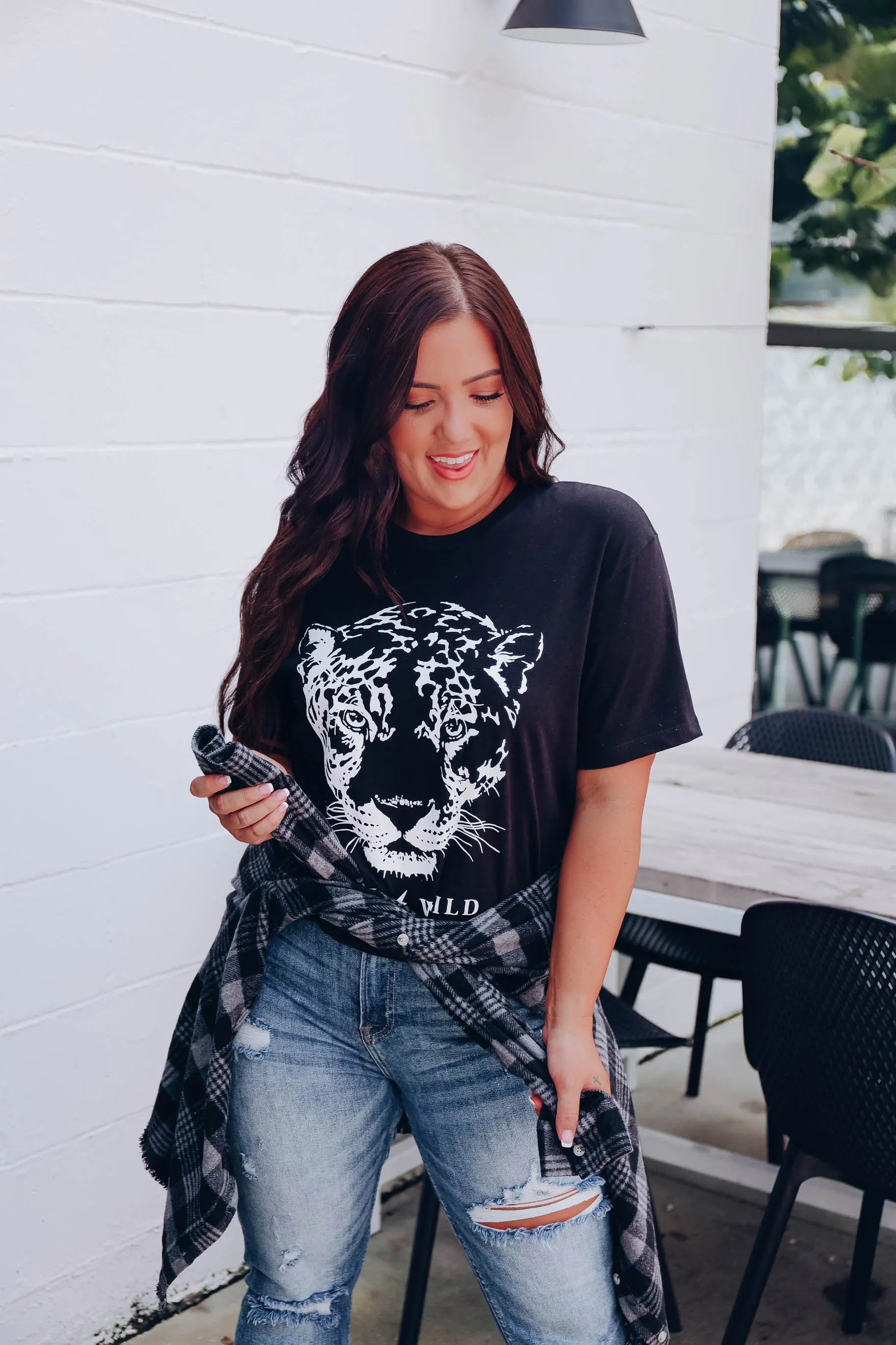 Leopard "Stay Wild" Graphic Tee