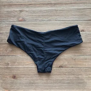 Light Black Shortie Cheeky Bikini Bottom