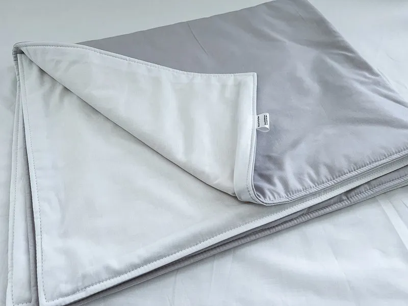 Light Gray and White Baby Crib Bedding Set Starter