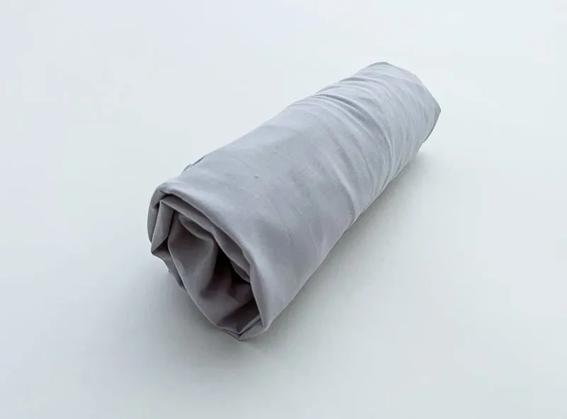 Light Gray and White Baby Crib Bedding Set Starter