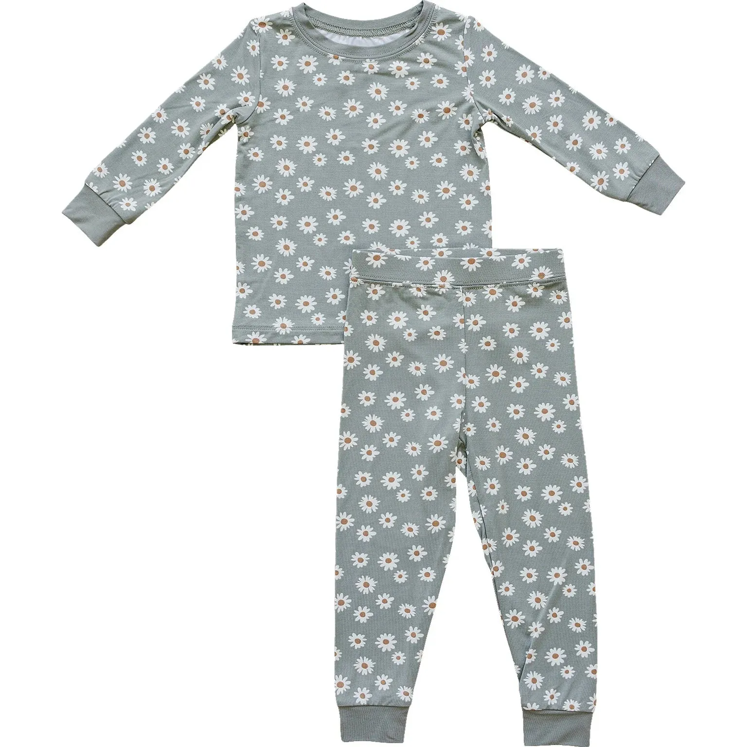 Light Green Daisy Bamboo Set