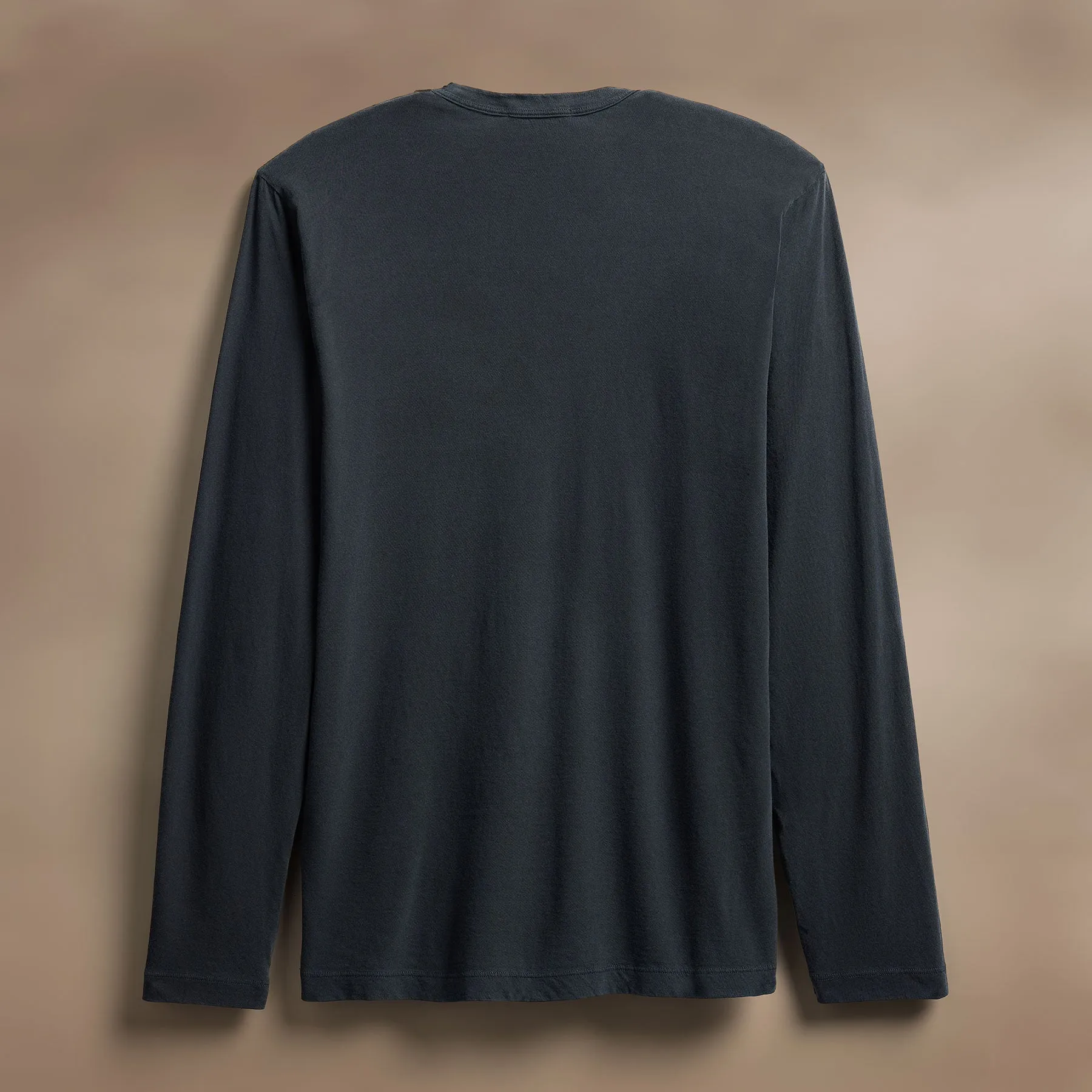 Long Sleeve Crew Neck - Blue Noir Pigment