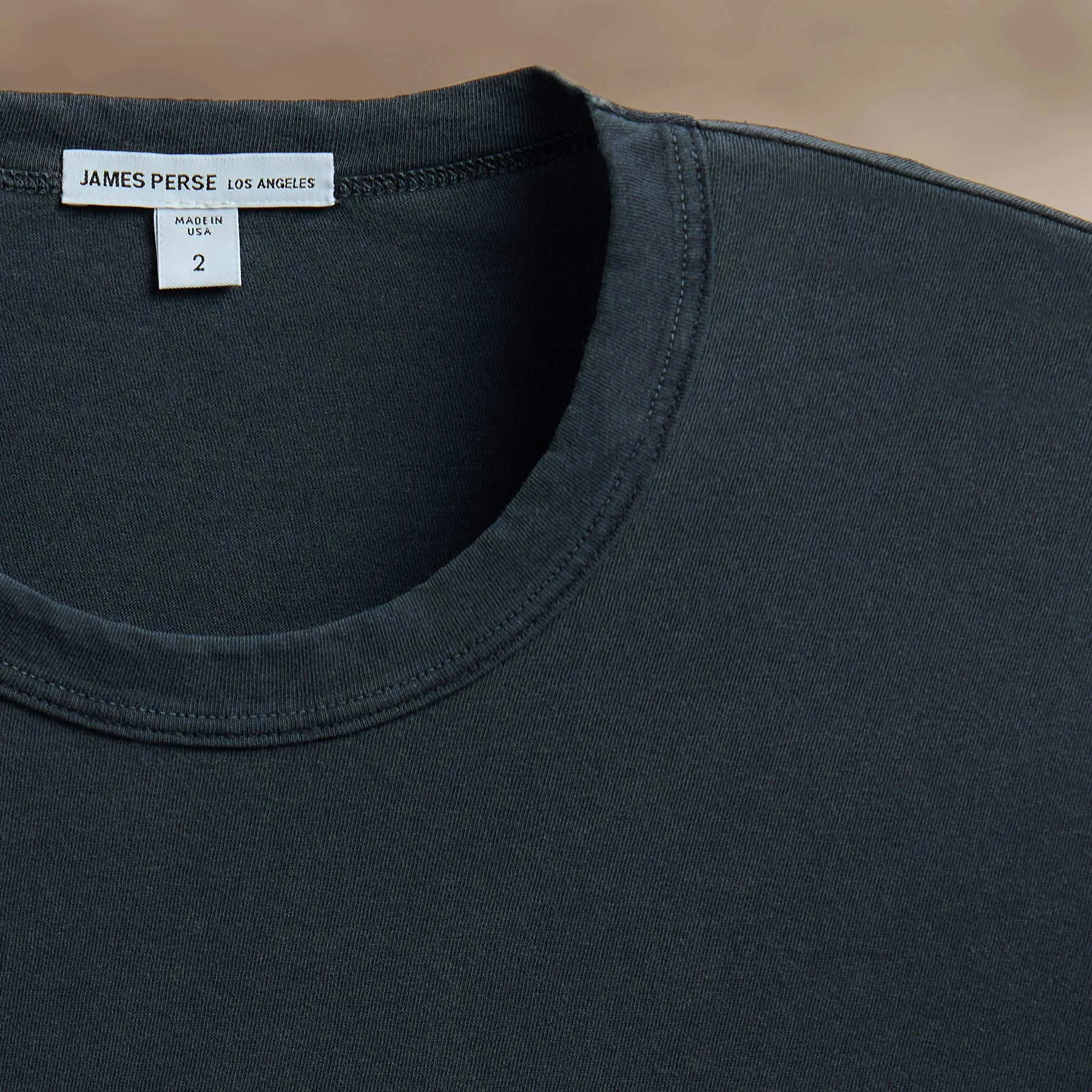 Long Sleeve Crew Neck - Blue Noir Pigment
