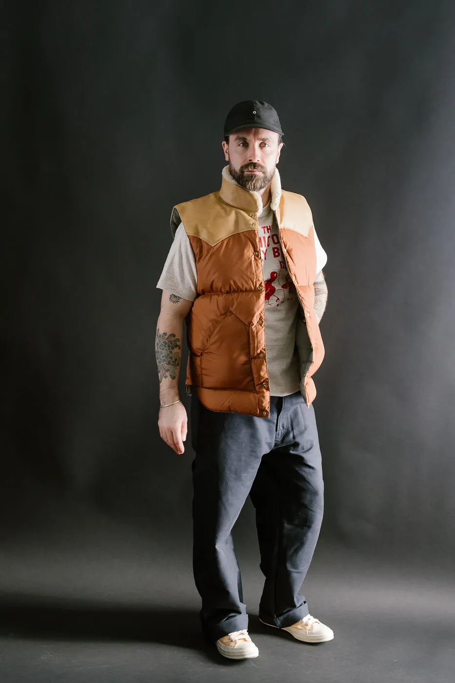 Lot 2222 - Rocky Mountain x Warehouse Nylon Christy Vest - Brown