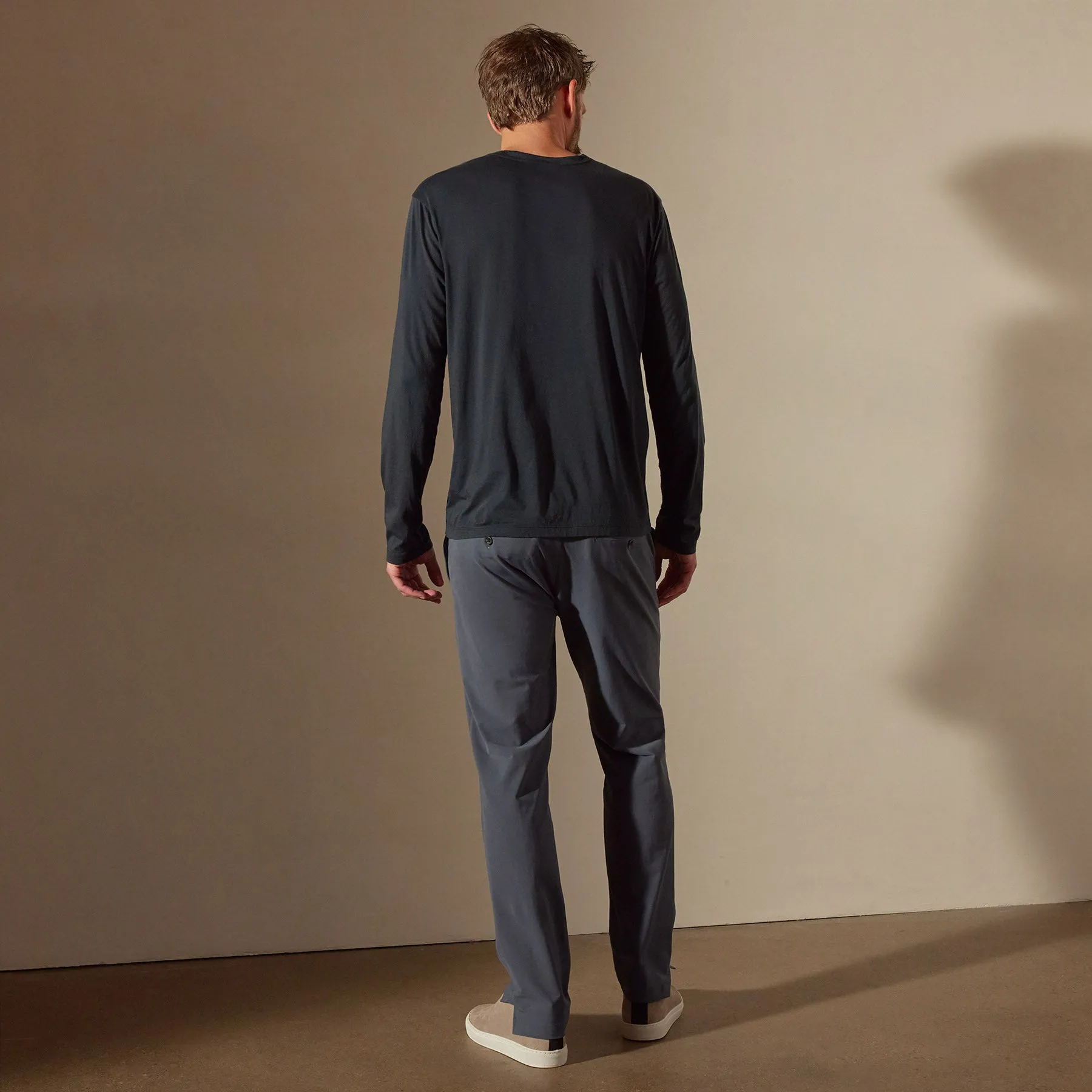 Luxe Lotus Jersey Crew - French Navy