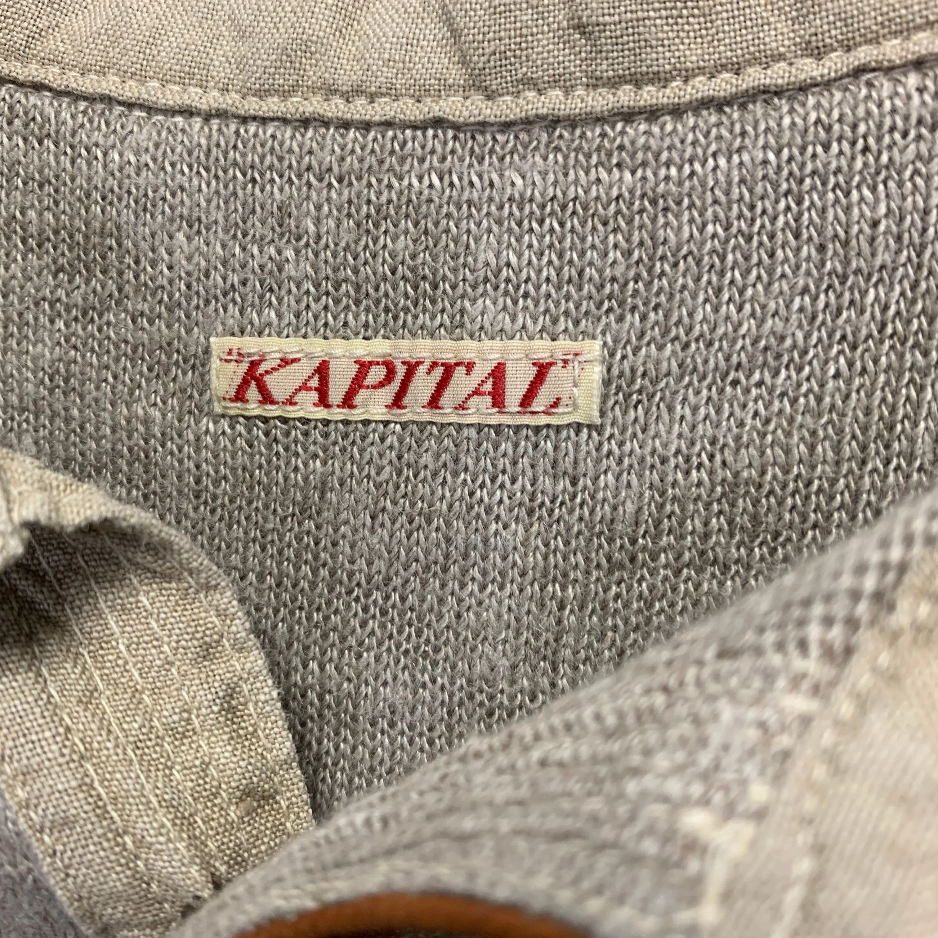 [M] Kapital Linen Knit Polo Shirt