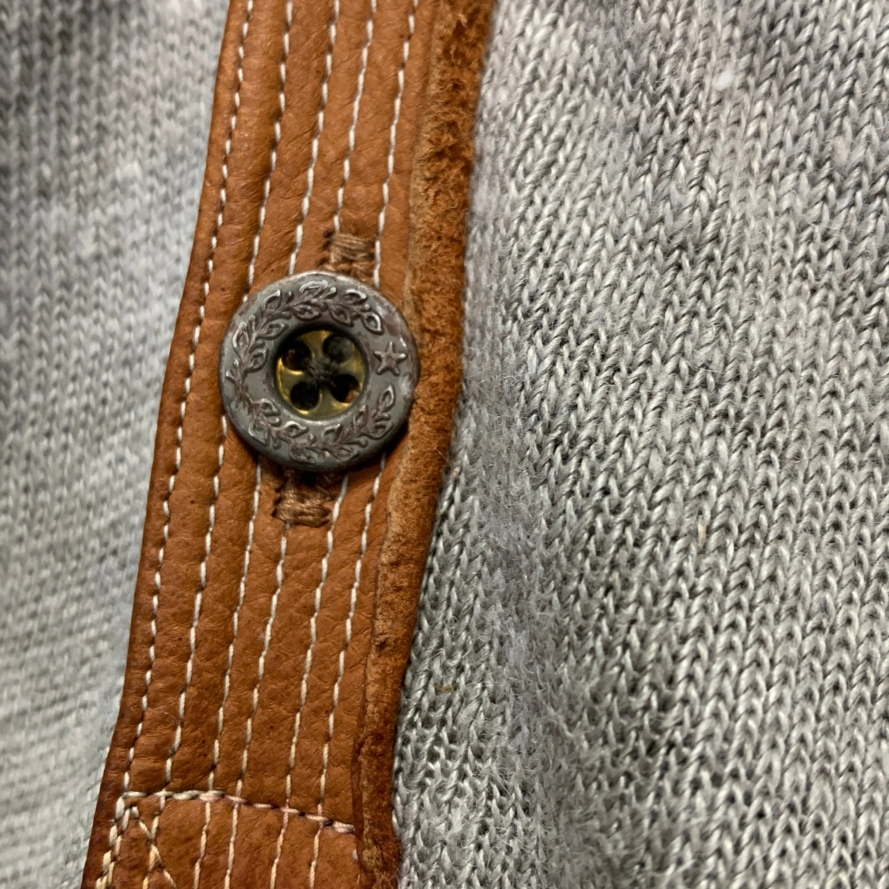 [M] Kapital Linen Knit Polo Shirt