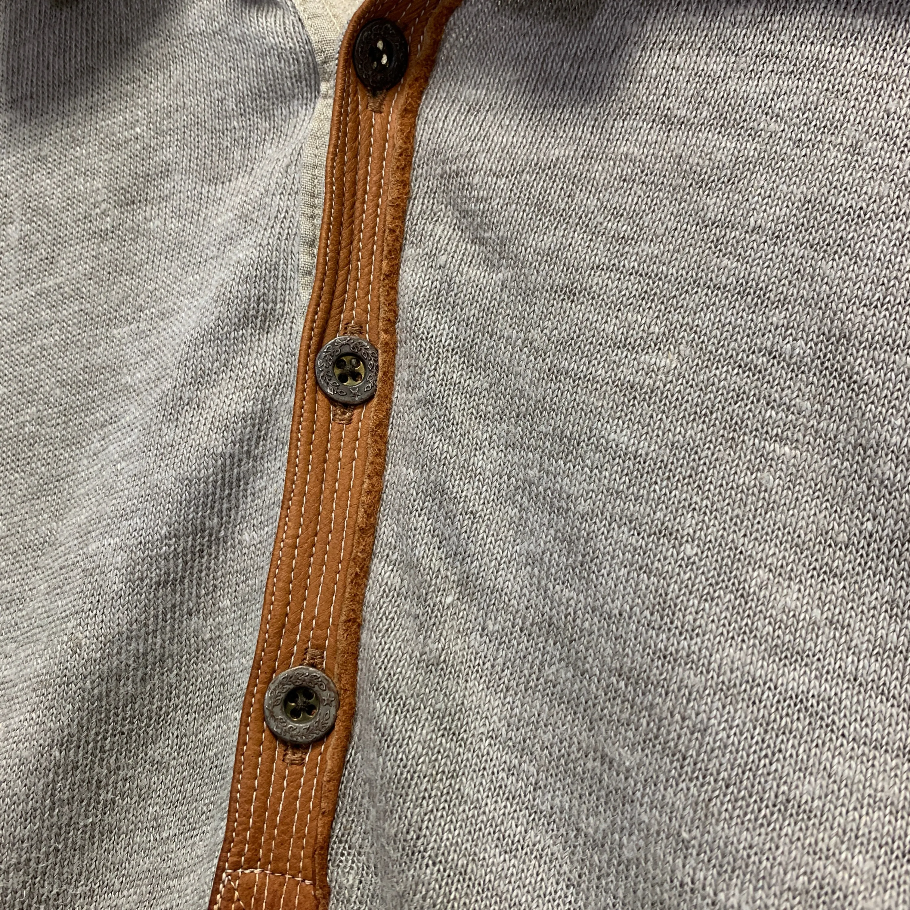 [M] Kapital Linen Knit Polo Shirt