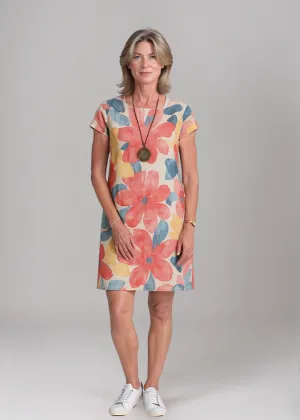 Mailin™ | Loose Tunic Dress with Floral Note
