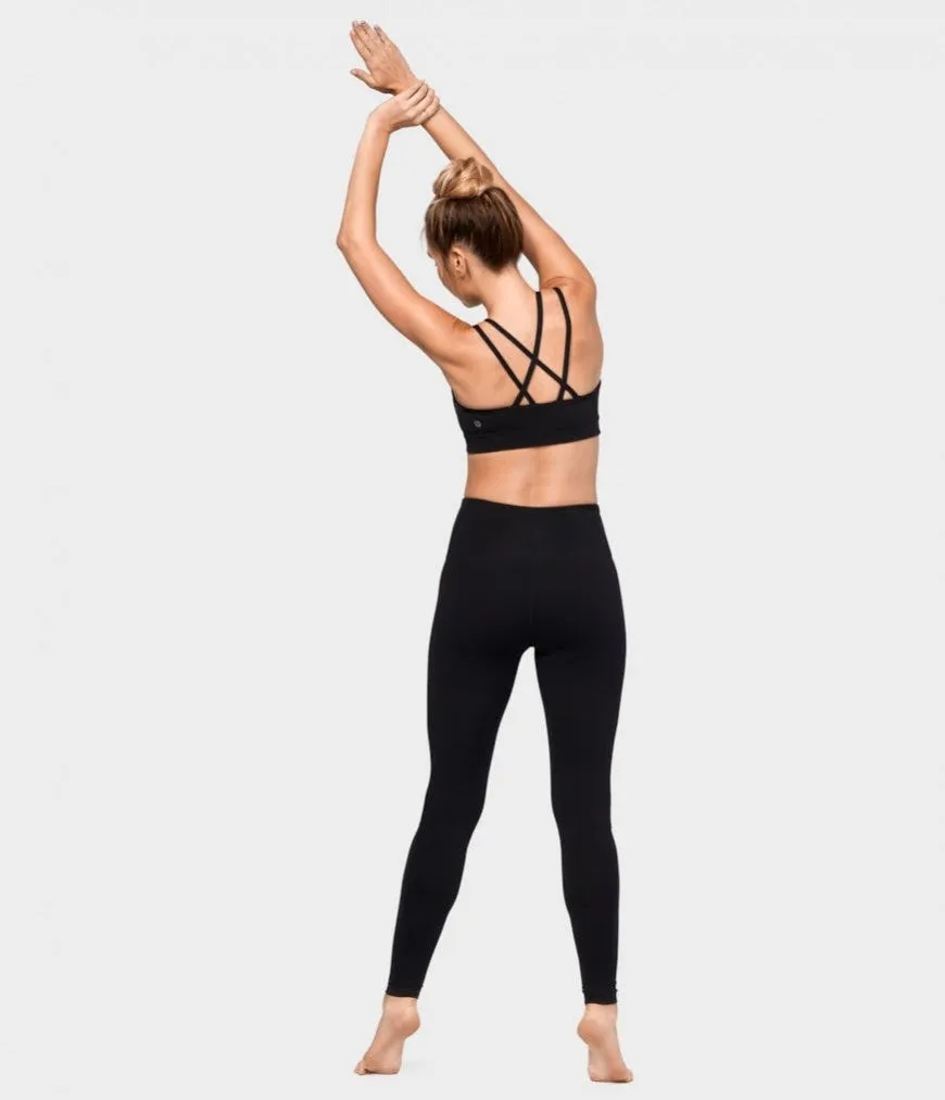Manduka Apparel - Women's Cross Strap Bra 01 - Black