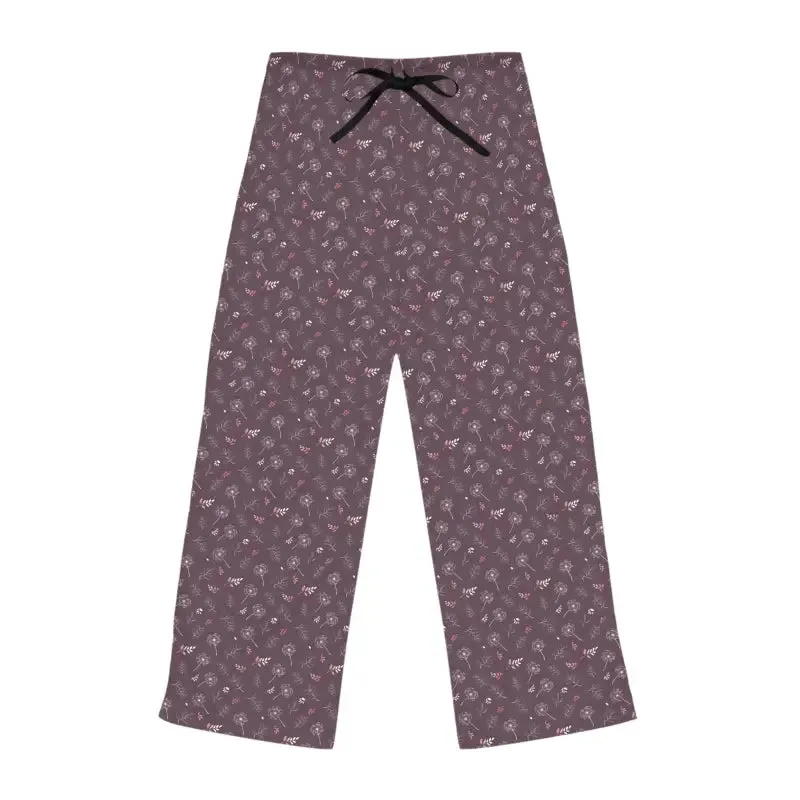 Mauve Womens Pajama Pants Ultra Soft Lounge Wear