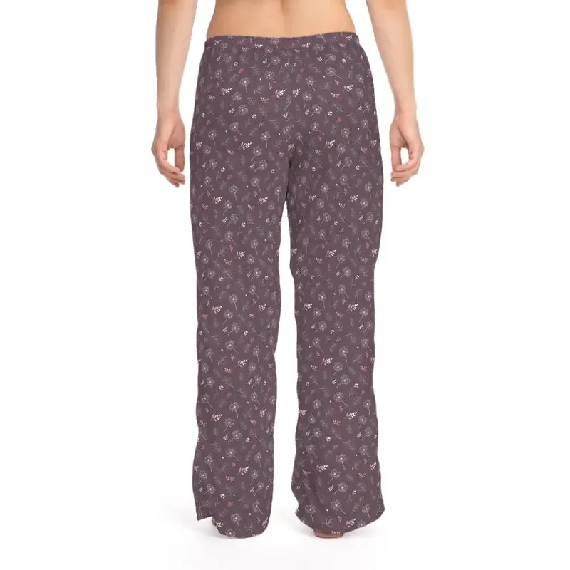 Mauve Womens Pajama Pants Ultra Soft Lounge Wear