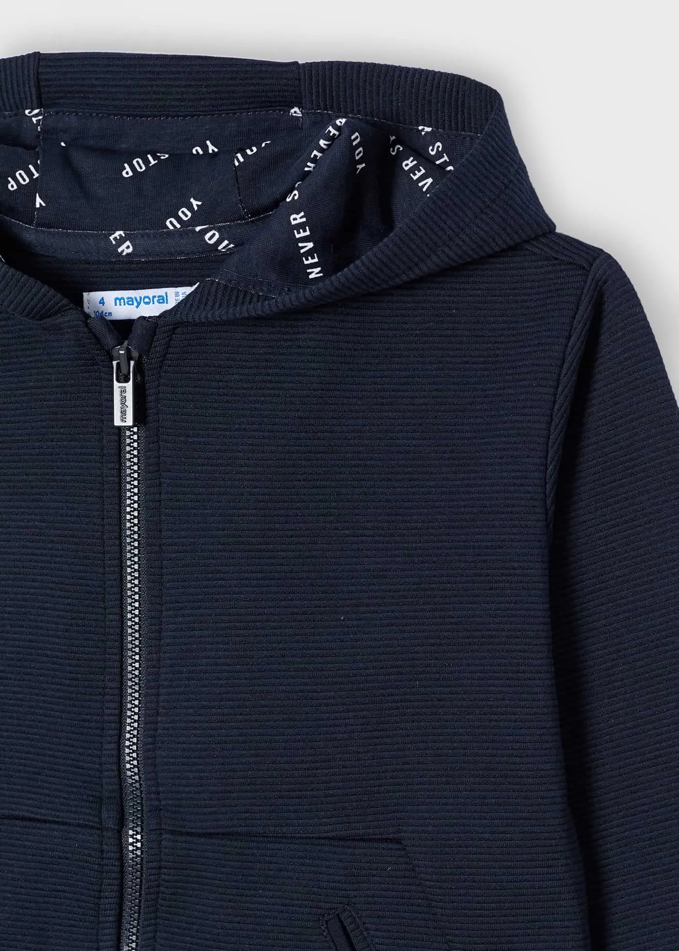 Mayoral Ribbed Navy Tracksuit