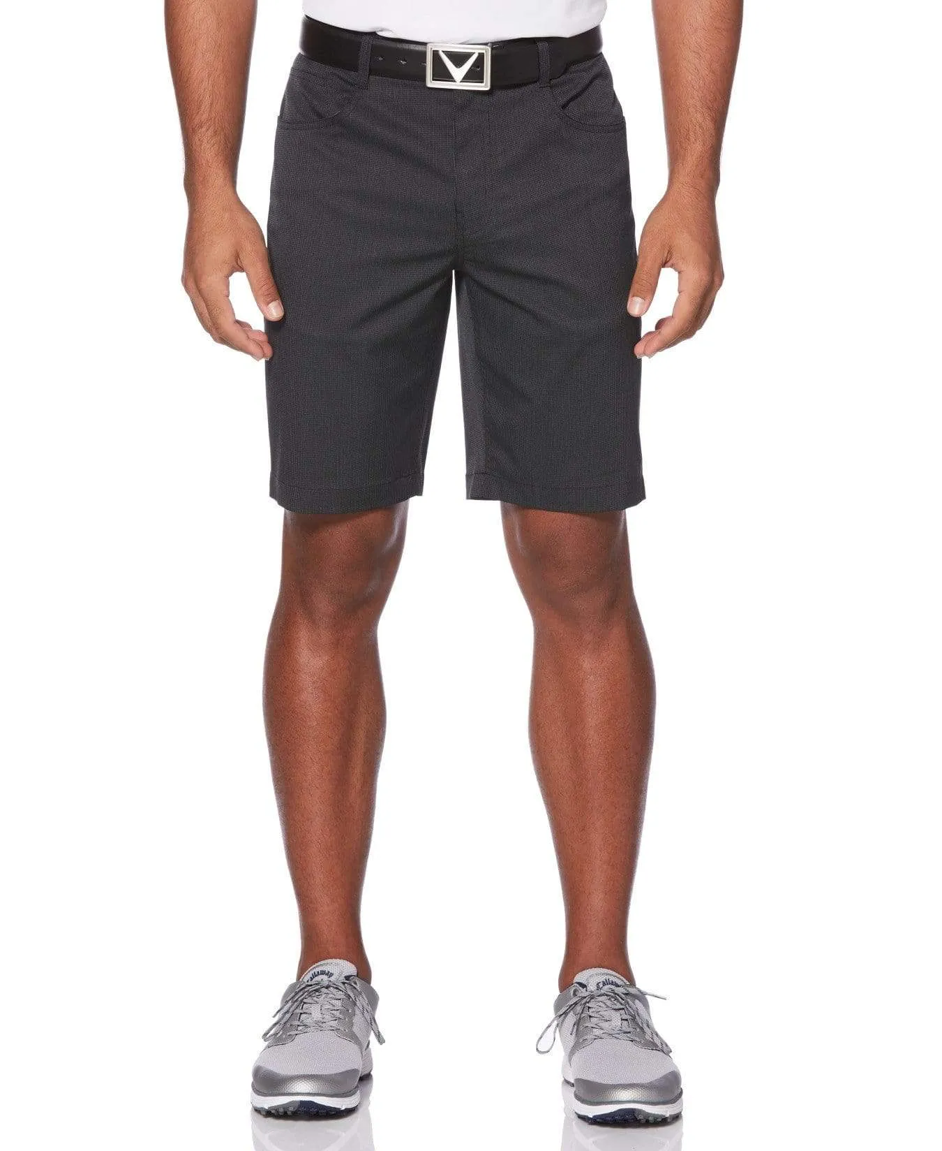 Mens Callaway X Stretch Thin Striped Short with Active Waistband