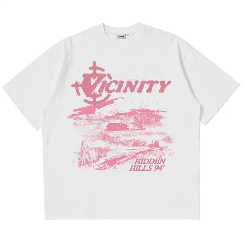 Men's Cotton Oversize Hip-Hop T-Shirts.