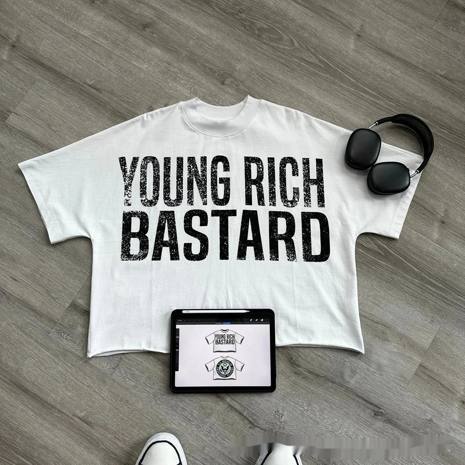 Men's Cotton Oversize Hip-Hop T-Shirts.