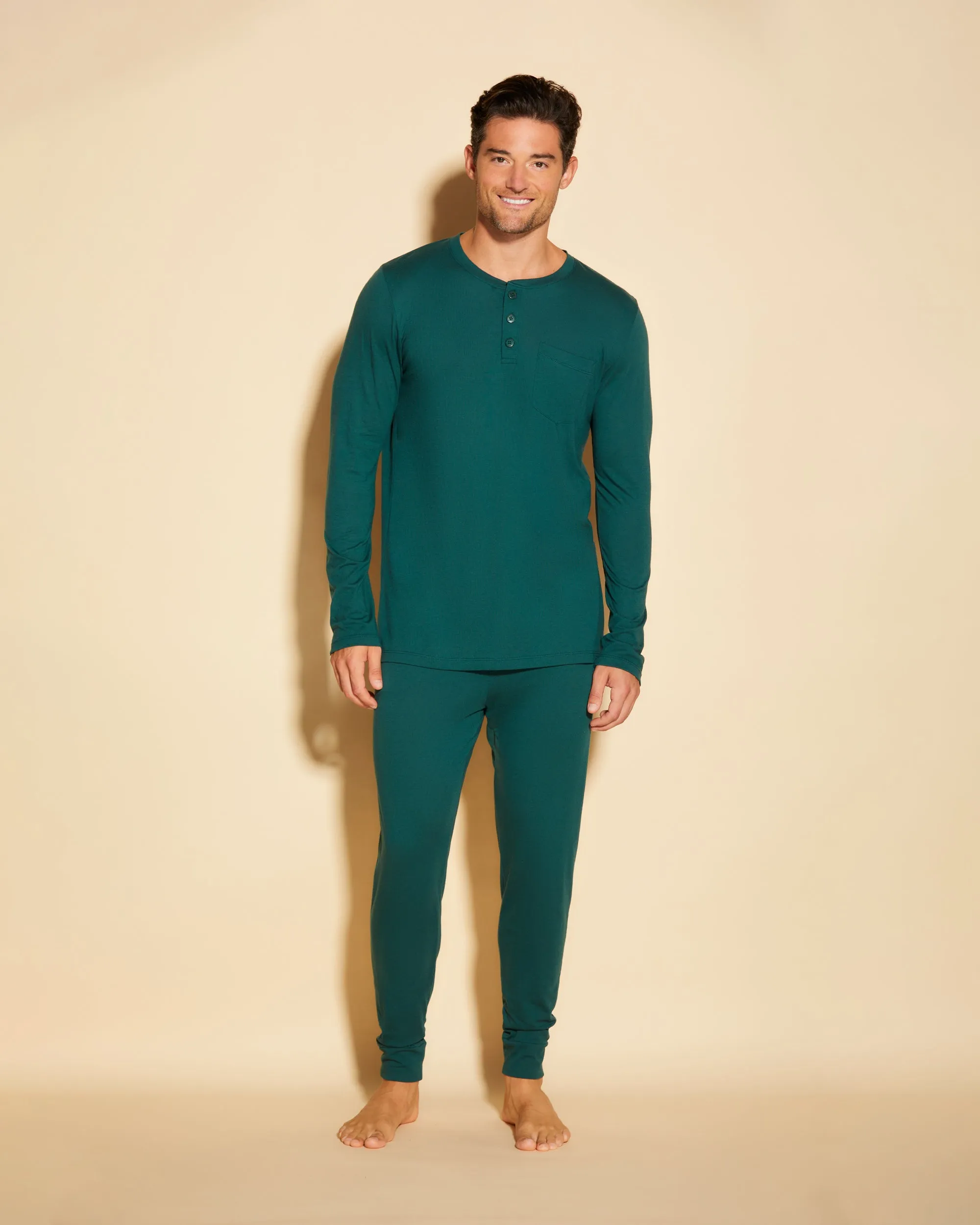 Men's Henley & Jogger Pajama Set