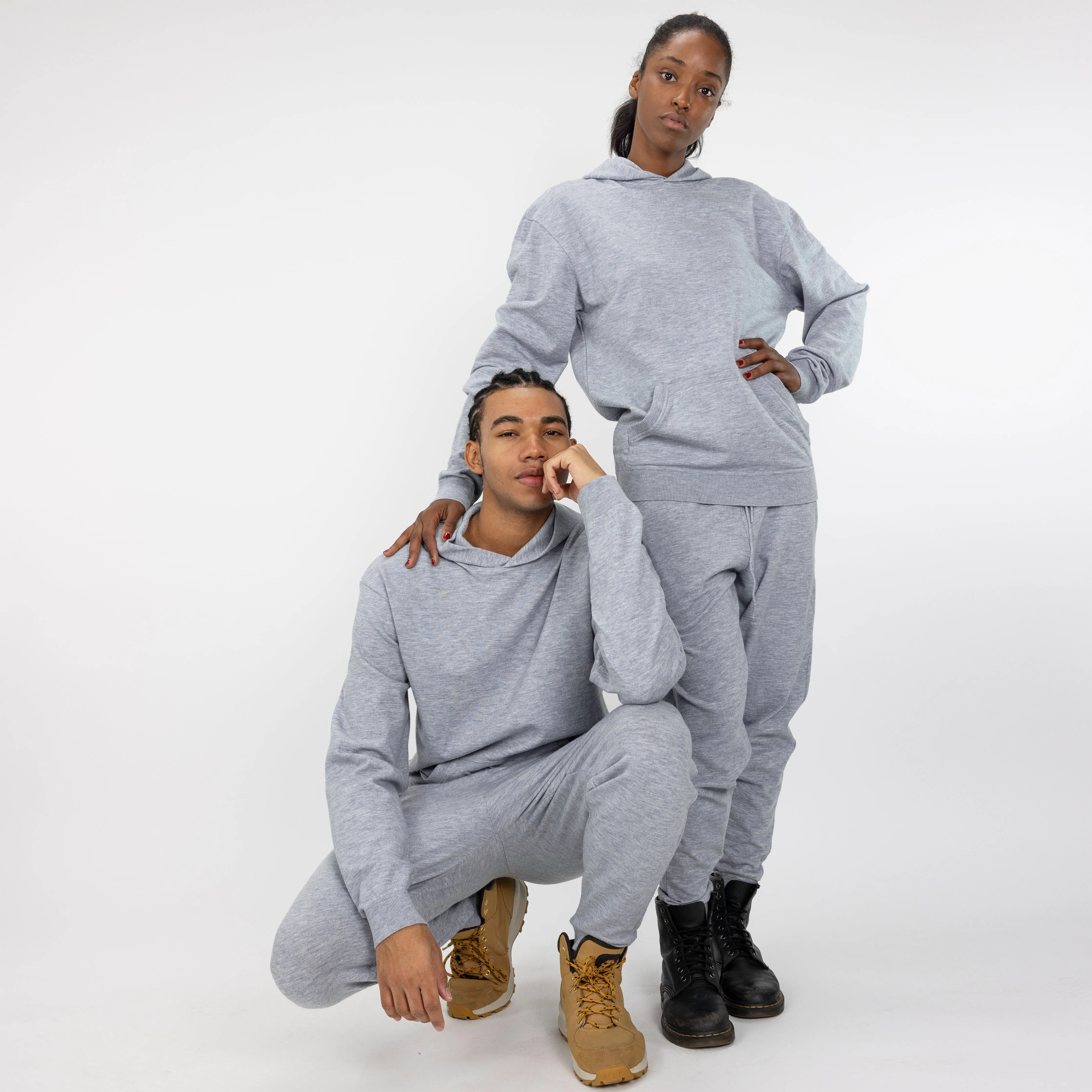 Mens Sweater Knit Jogger - Heather Blue