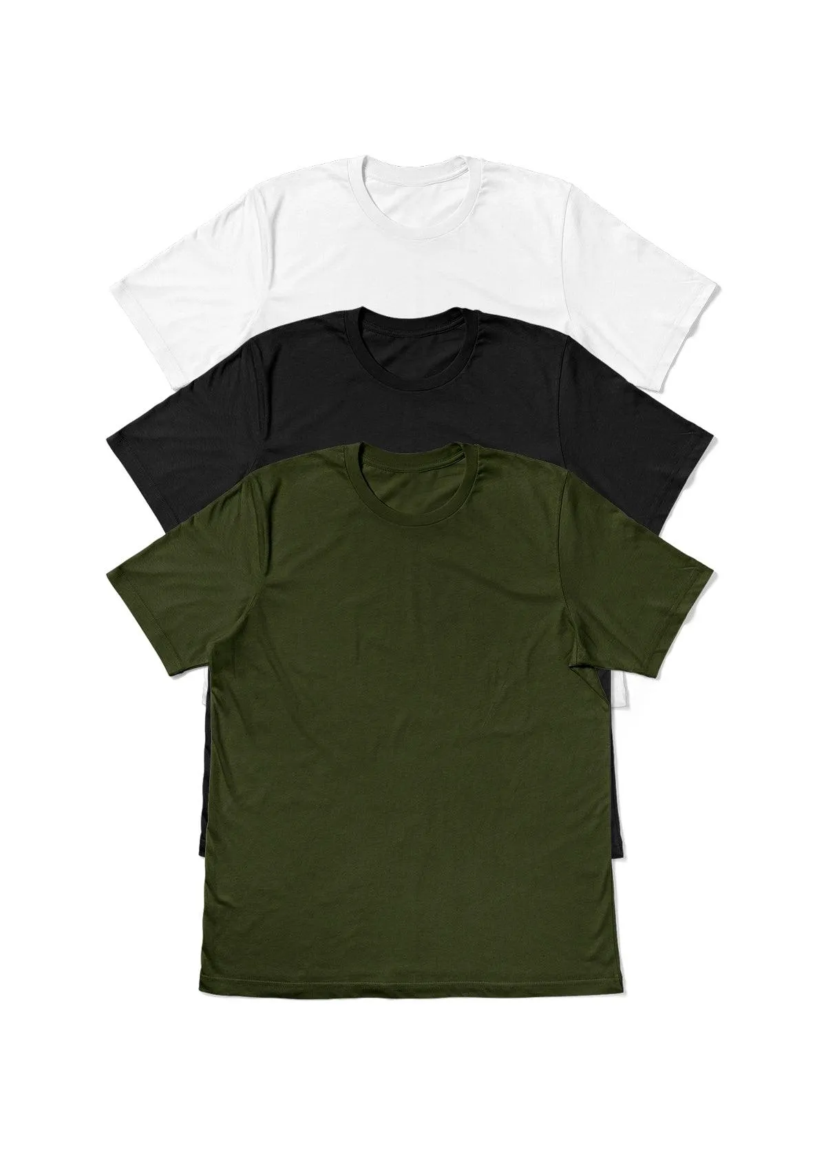 Mens T-Shirts Short Sleeve Crew Neck Veterans 3 Pack Bundle