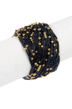 Metallic Cord Bracelet with Go