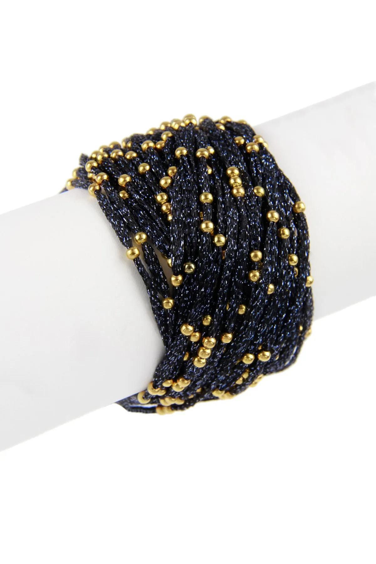 Metallic Cord Bracelet with Go