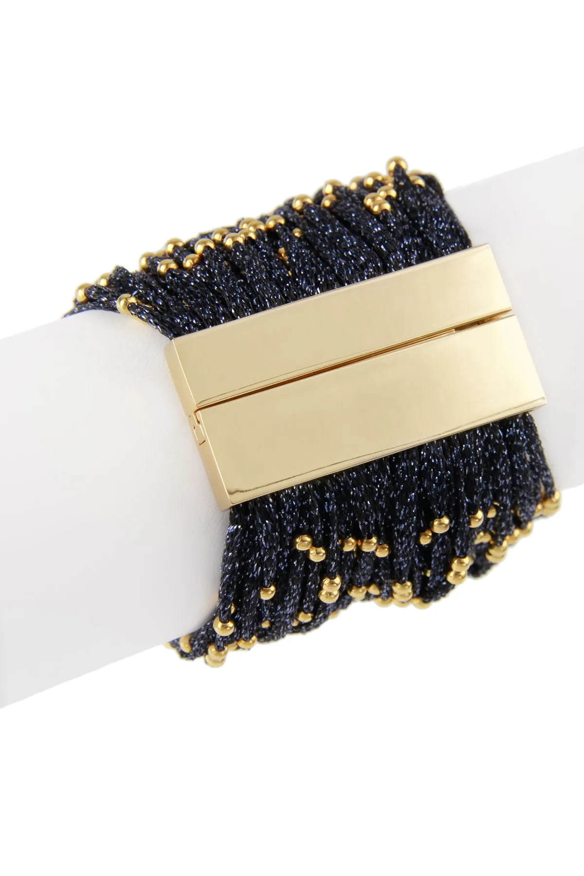 Metallic Cord Bracelet with Go