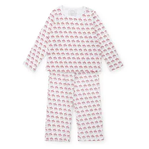 Millie Girls' Pant Set - Hot Cocoa Santa