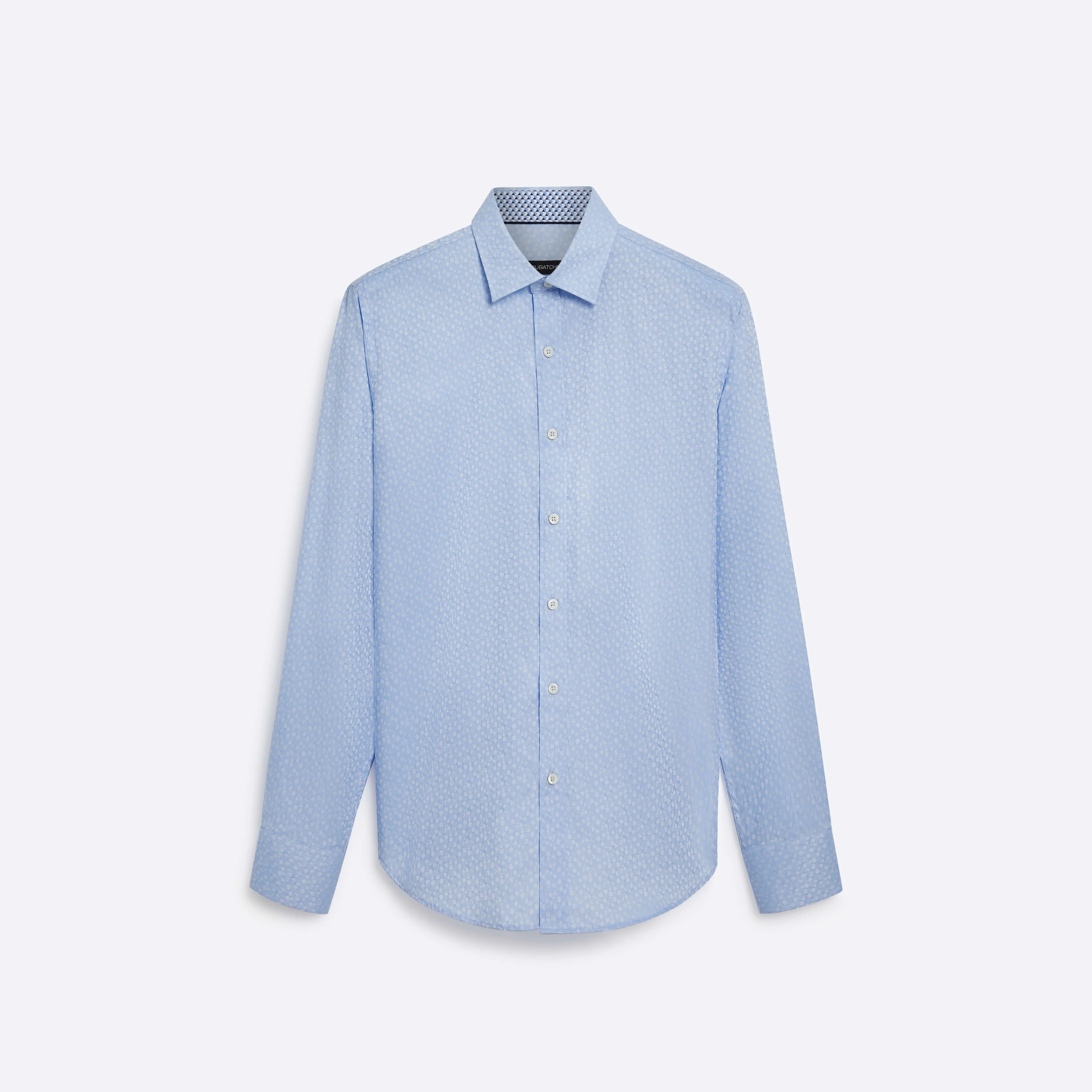 Mini Check Cotton Jacquard Shirt
