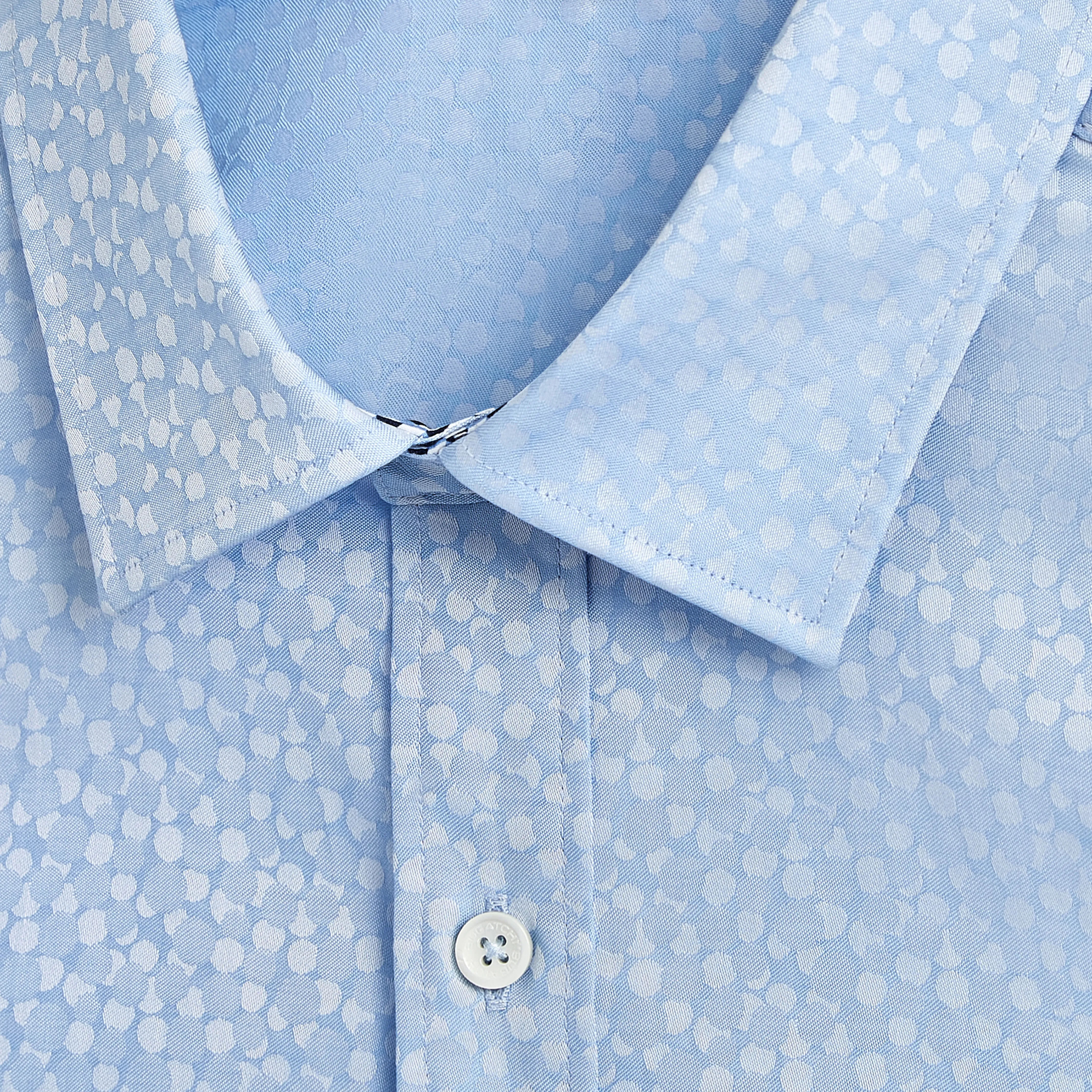 Mini Check Cotton Jacquard Shirt