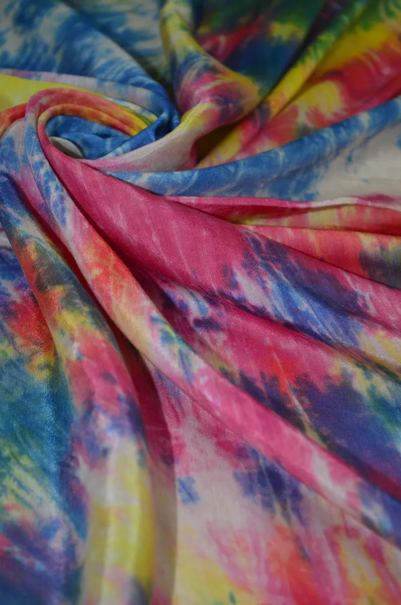 Modal Soft Muslin Tie And Dye Kurta Set