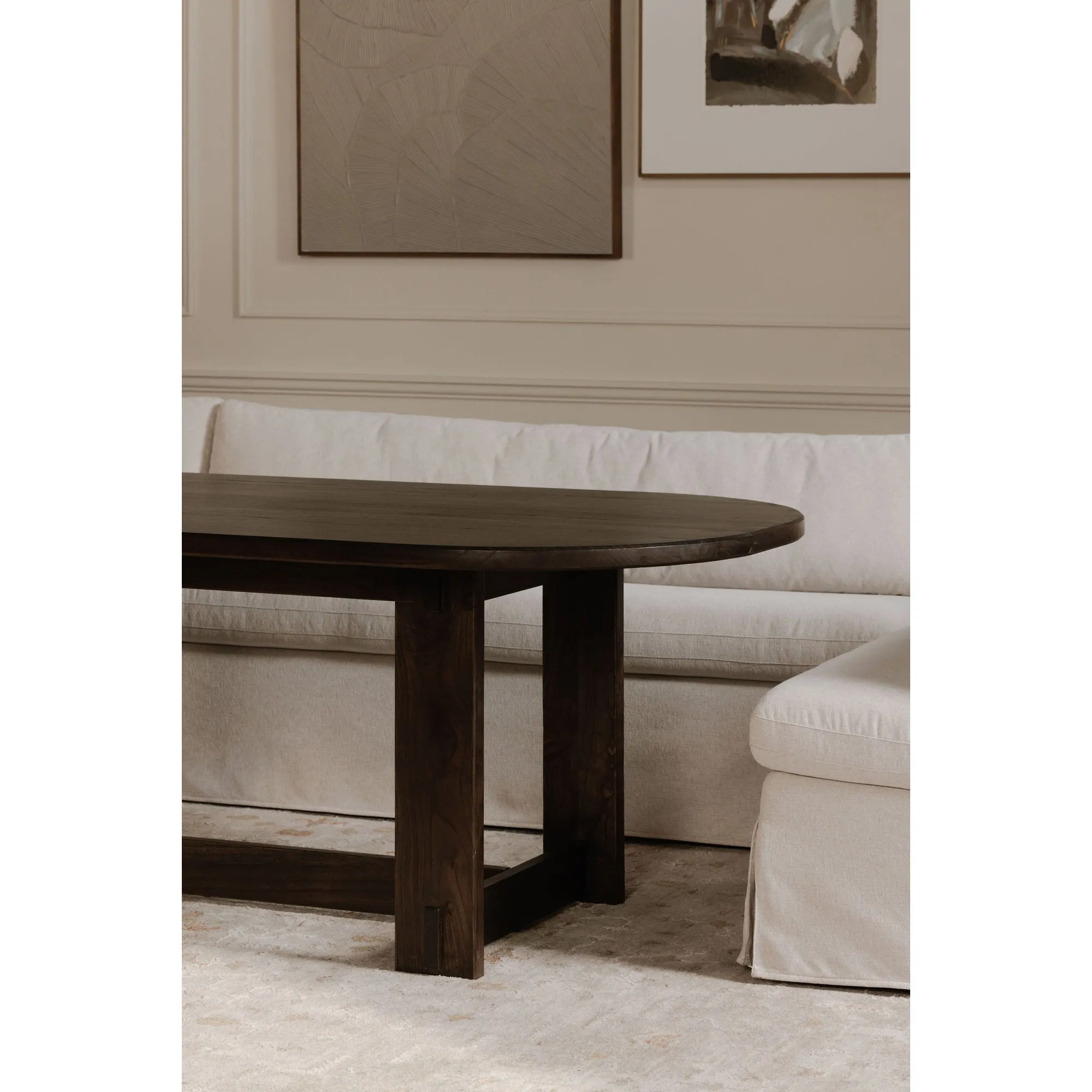 ModuVibe L-Shape Dining Banquette with Washable Slipcover
