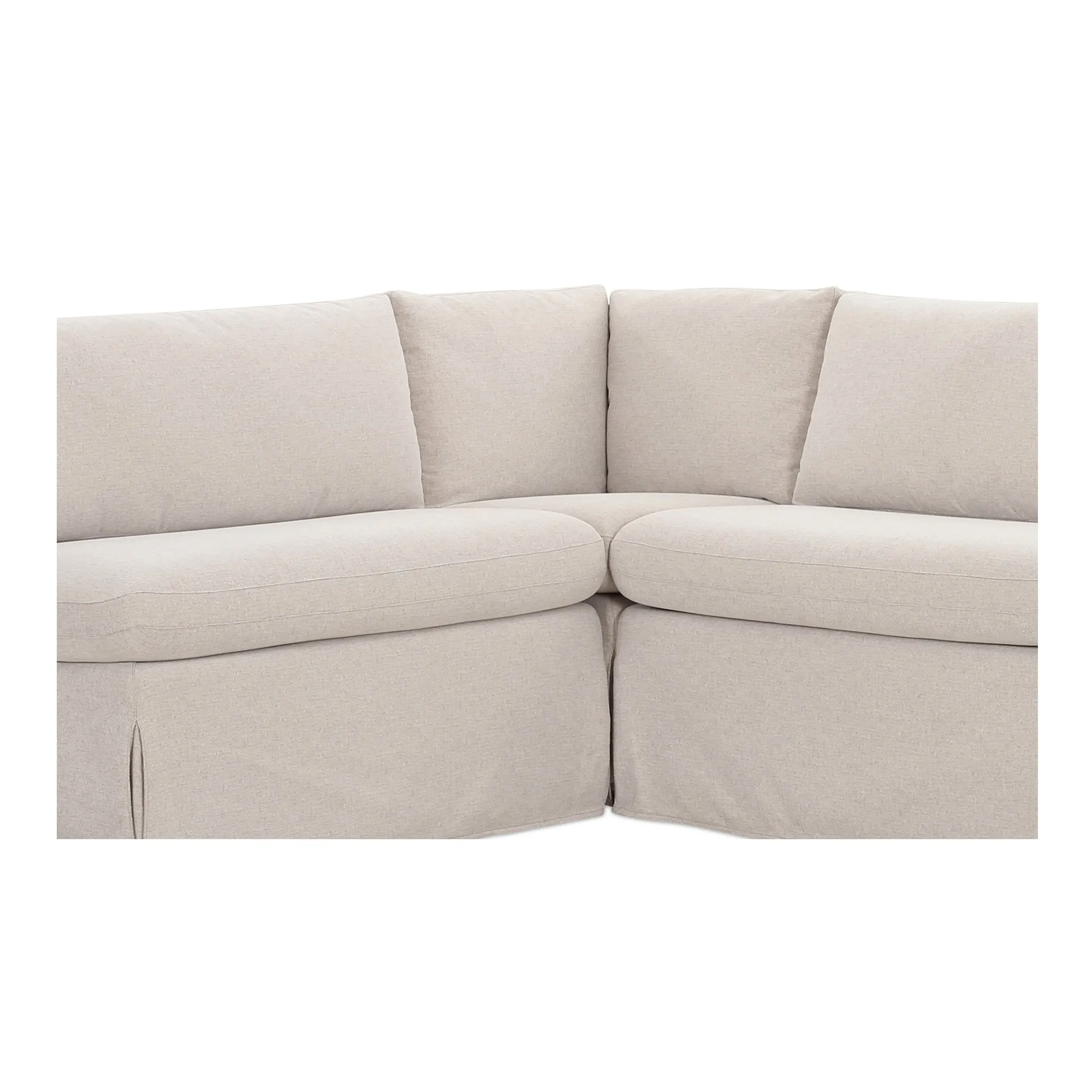 ModuVibe L-Shape Dining Banquette with Washable Slipcover