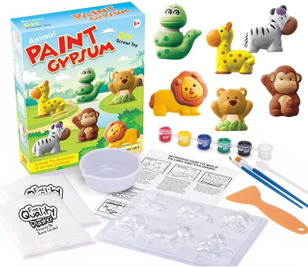 Mold & Paint Kids DIY Plaster Painting Sets