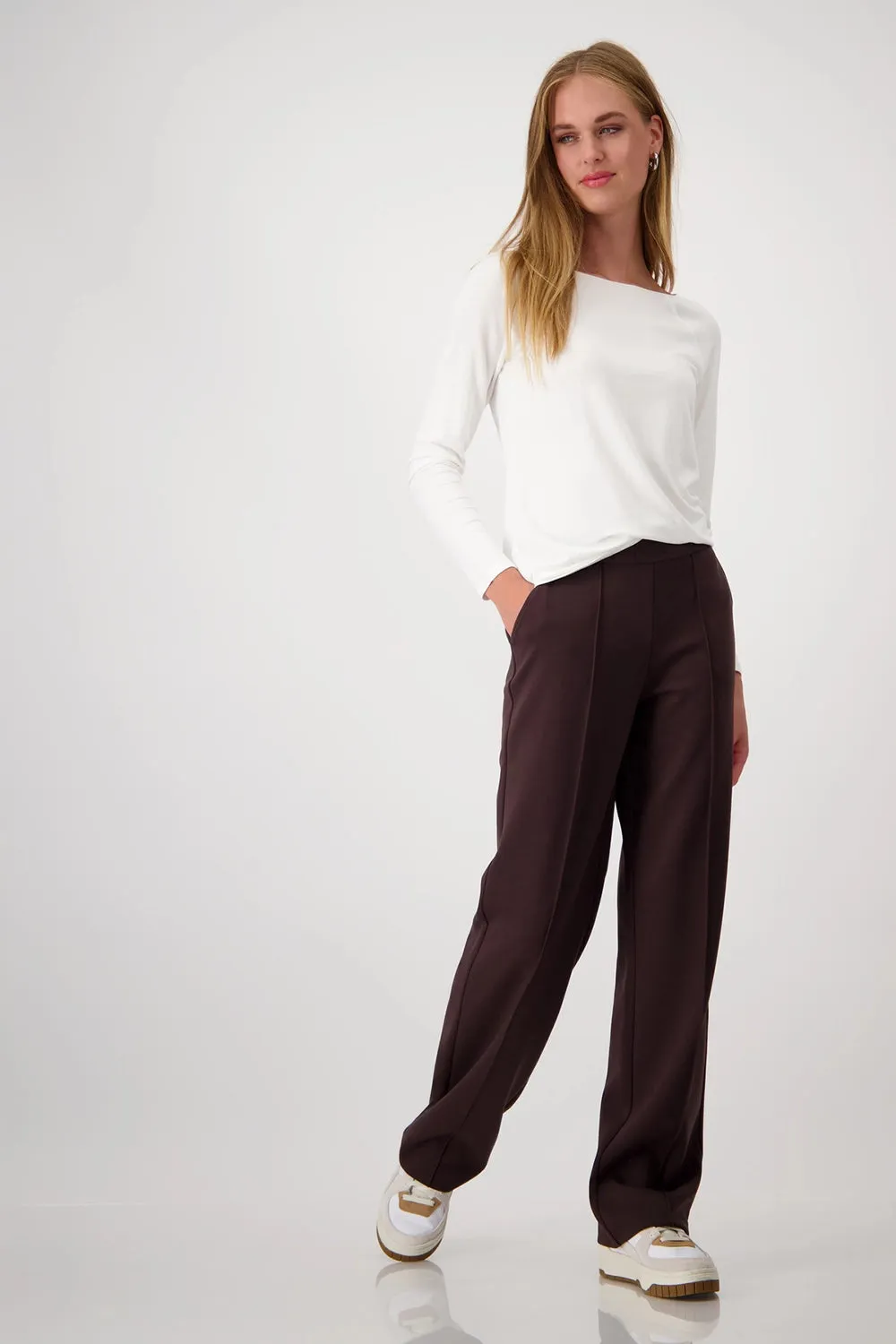 Monari Trousers with Script Ribbon 808495